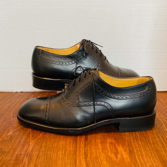 Bally Benedict Leather Men\'s Square Cap Toe Shoes. main image 6